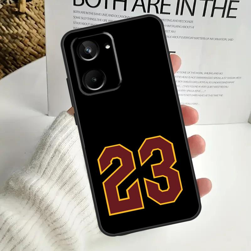 Basketball Number 23 For Realme GT Neo 5 GT5 9 10 11 12 Pro Plus C30 C31 C33 C35 C25s C21Y C51 C55 C67 C53 Case