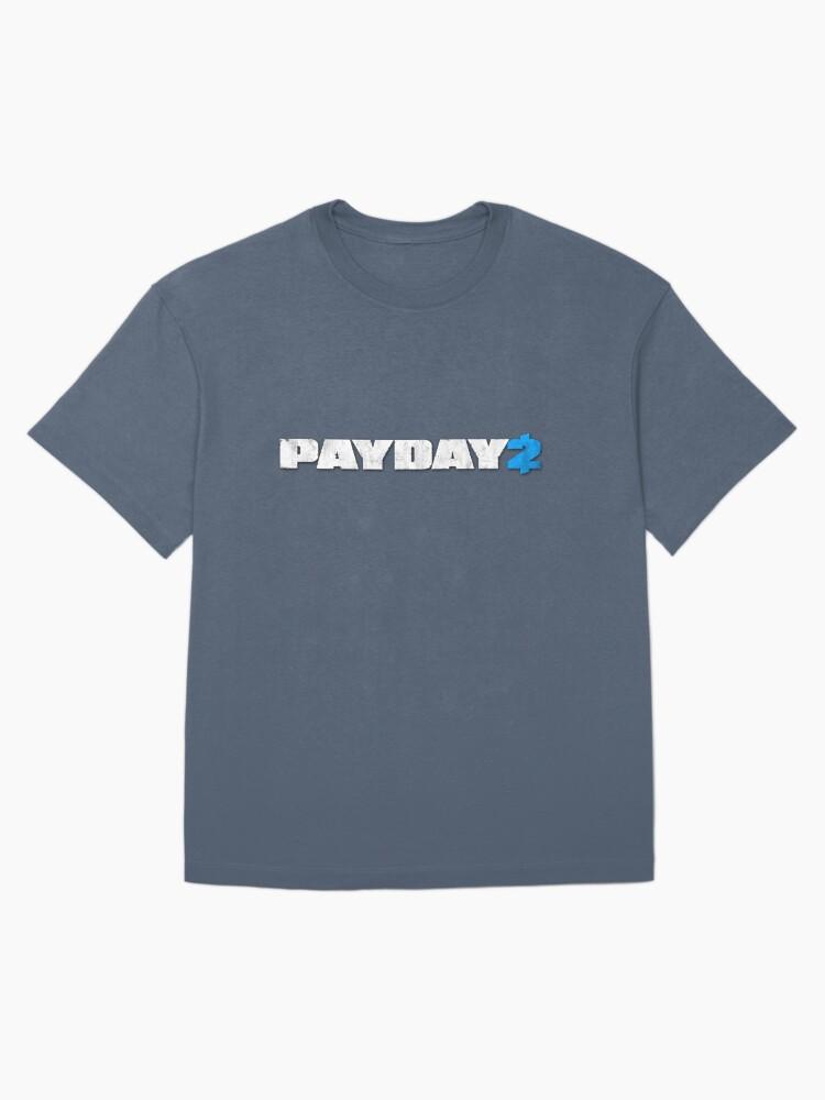 Футболка с логотипом Payday 2 Черная Оверсайз