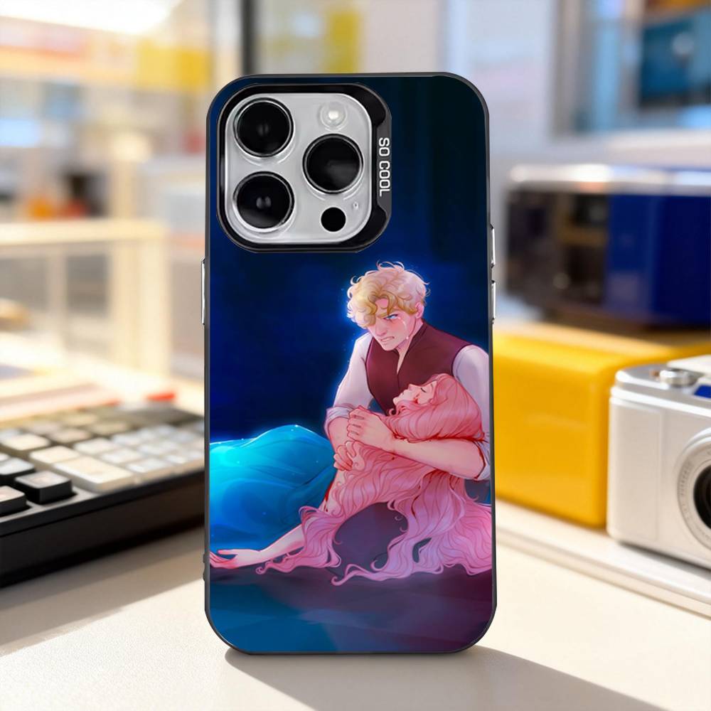 Чехол для телефона 'Однажды на разбитом сердце' для iPhone 11,12,13,14,15,16,17,Pro,Max,Plus,E,Air,Mini IMD Матовый Черный