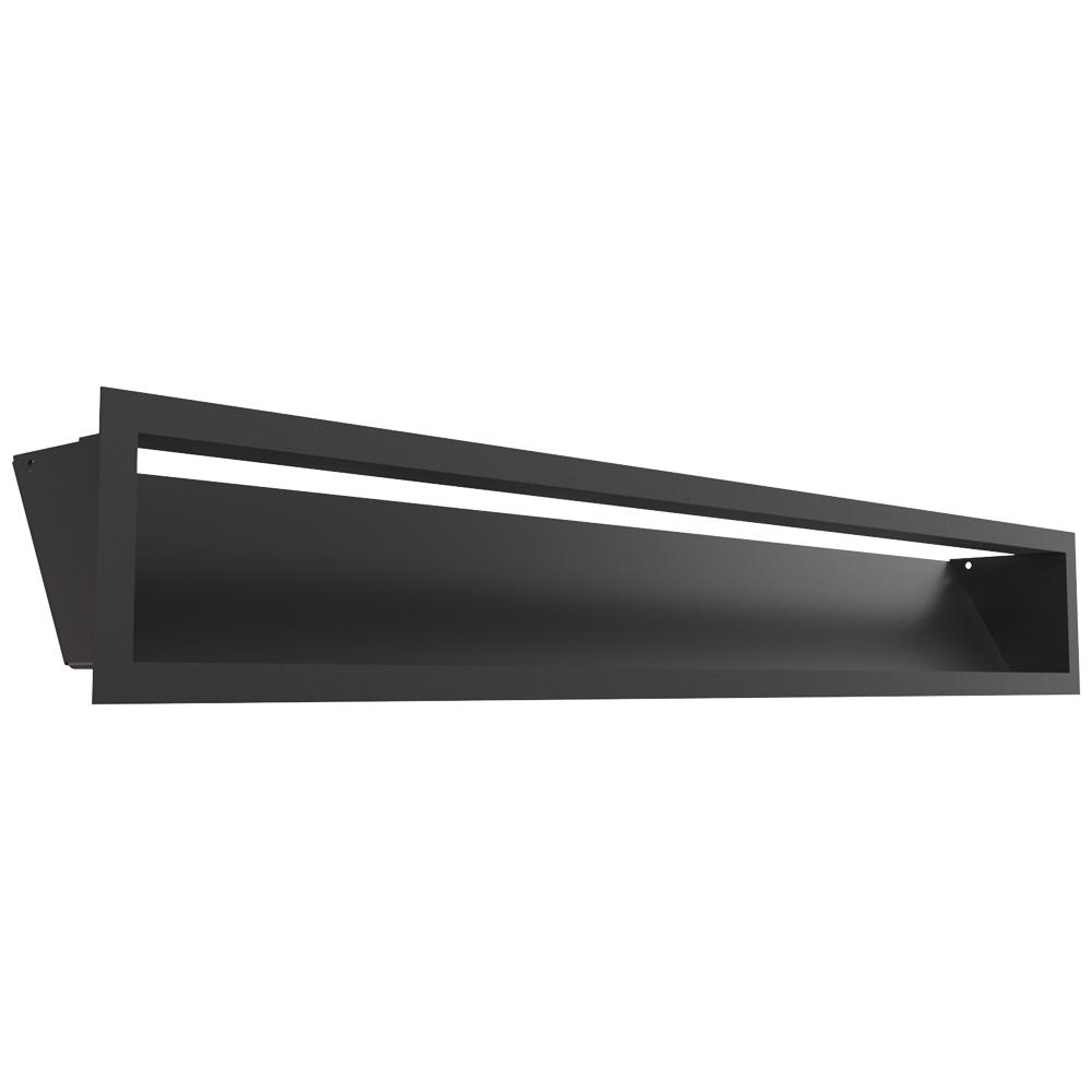 Решетка вентиляционная LUFT 12x80 черная Слим