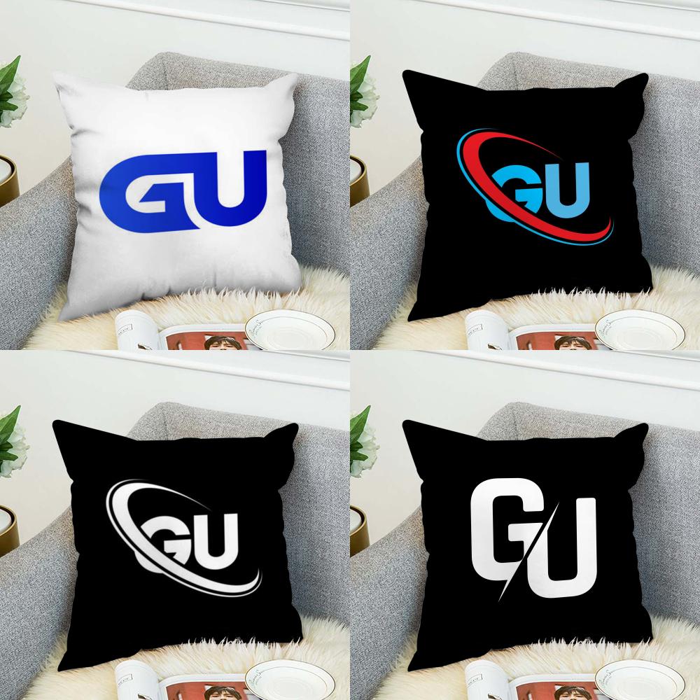 Наволочка GGU для Автомобиля Дивана Декоративная Домашняя Двусторонняя Печать Плюшевая Квадратная Подушка-Плед Чехол