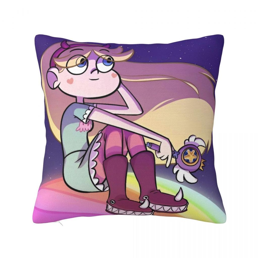 Pillow Cover Star Vs The Forces Of Evil Graphic Cushion Cover Retro Trendy Pillow Case For Sofa Home Decoration Pillowcases