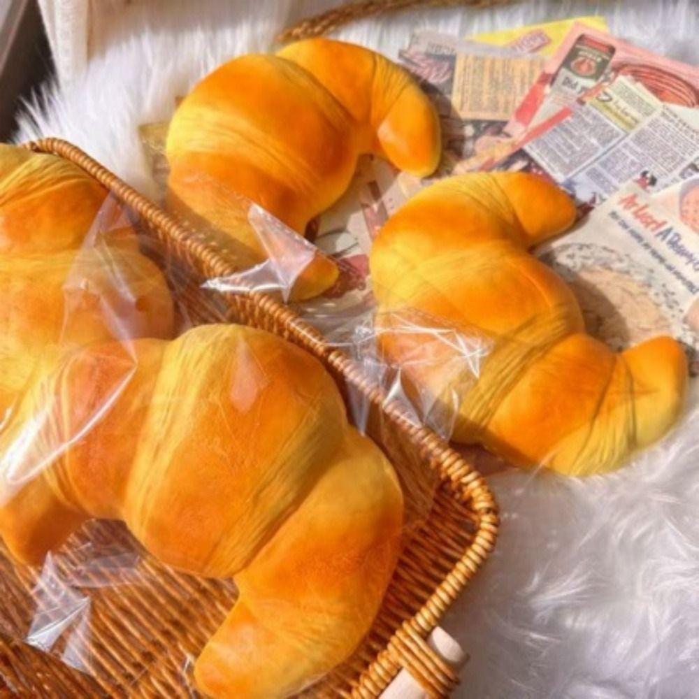 Slow Rising Bread Squishy Toy Hand Relaxing Sensory Fidget Cake Squishy Croissant Children Gift