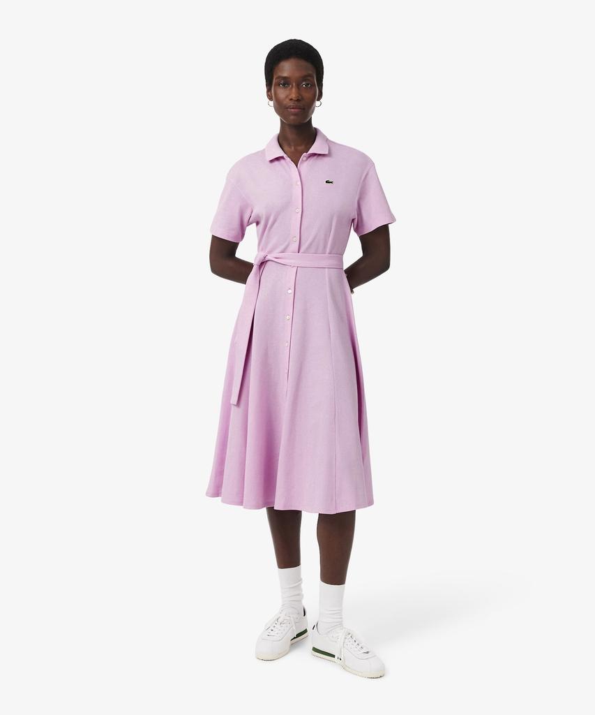 LACOSTE Женское приталенное платье-поло с поясом Ef9621-56G Z4H