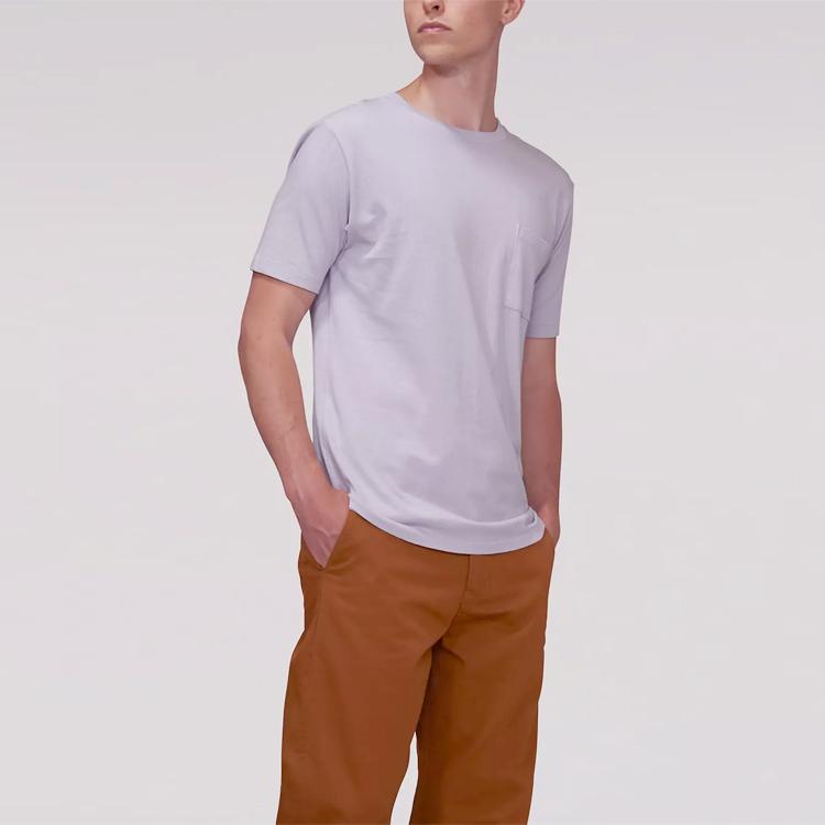 Футболка Levis с круглым вырезом и одним карманом, мужская, цвет фиолетовый 29248-0067
