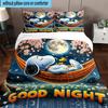 3PCS Cute Dog Sweet Dreams 3pcs Bedding,Including 3PCS Duvet Cover And 2pcs Pillowcases Perfect for Christmas,Ideal for Bedroom, Dormitory