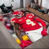 Rashee Rice Flannel Printed Carpet, Home Sofa Decoration for Living Room & Bedroom, Non‑Slip Play Flannel Floor Mat for Game Room
