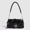 French Shoulder Bag Black Bag Niche Texture Bag Bag Retro Armpit Bag Versatile Crossbody Bag