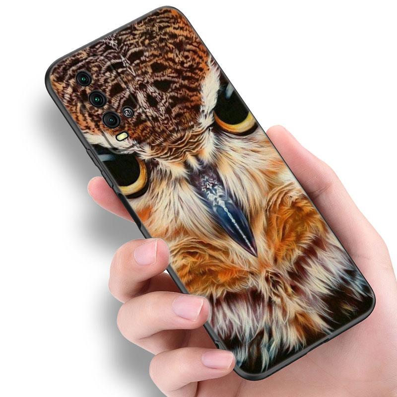 Милый чехол для телефона с изображением совы для Xiaomi Redmi Note 5 6 9T K20 K40 K50 Pro 7A 8A 9A 9C 9i 10A 10C A1 S2 Мягкий черный чехол из ТПУ