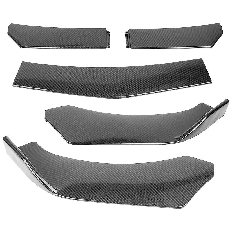Adjustable 5Pcs Sectional Front Spoiler Lip For Ford Mondeo MK3 MK4 2000-2014 Front Bumper Splitter Car Exterior Sport Body Kit