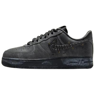 Кеды низкие для скейтборда Air Force 1 износостойкие Унисекс Черные кроссовки IH4965-254