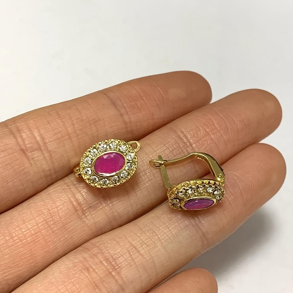 Винтажные зажимы для ушей, инкрустированные стразами и искусственными кристаллами, серьги из сплава, аксессуары для женщин, подходят для подарков