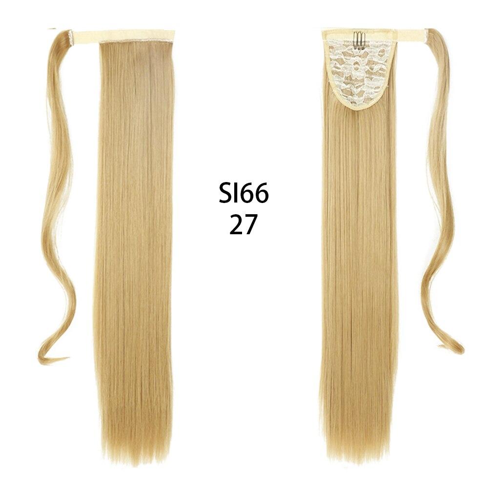 Long Straight Clip In Hair Tail False Hair Ponytail Hairpiece With Hairpins Synthetic Hair Pony Tail Hair Extension