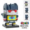 157 ДЕТАЛЕЙ MOC7295 Строительные Блоки DIY Креативная Серия Фильмов Автомобильные Роботы Акустическая Волна Модель Сборные Кирпичики Игрушка Для Детей
