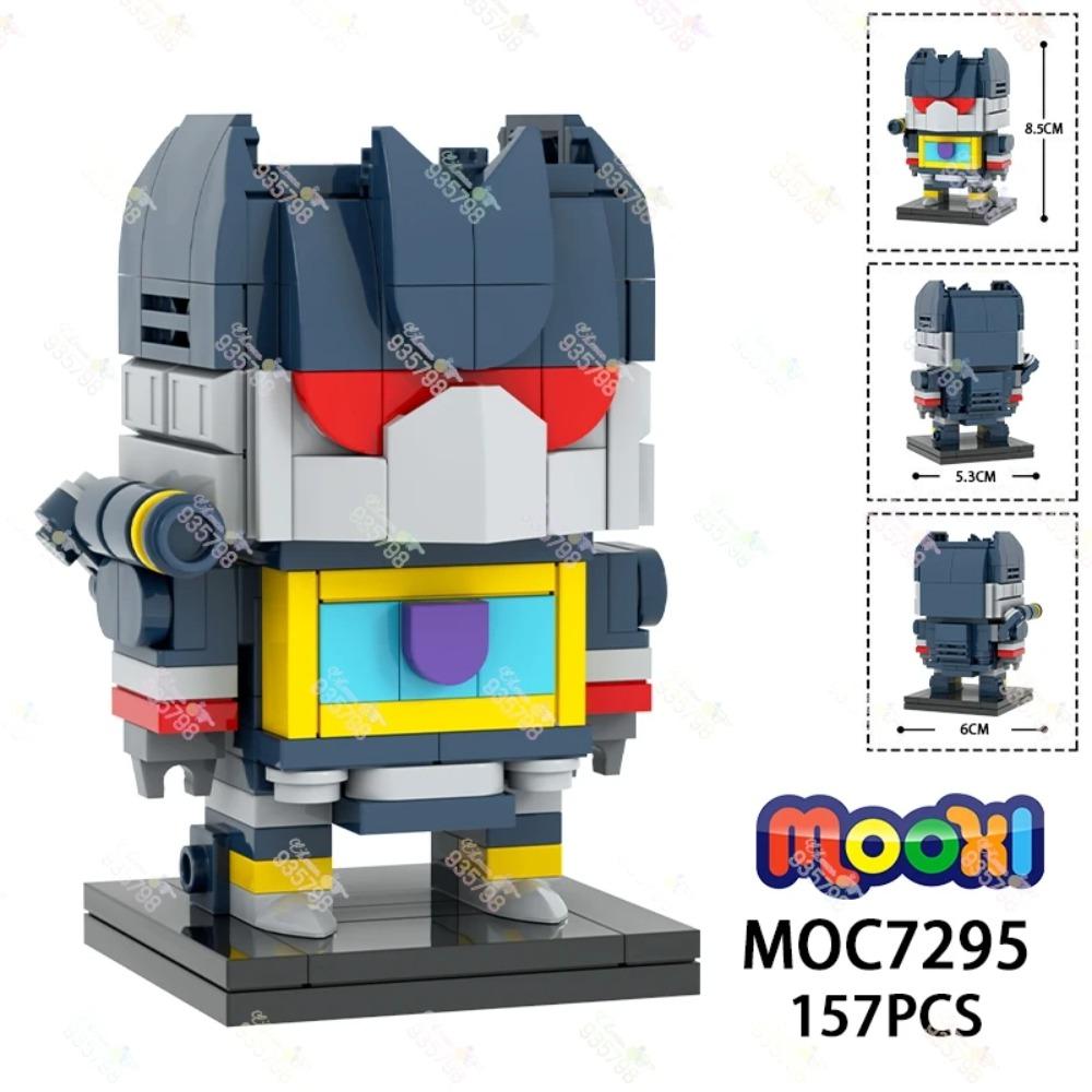 157PCS MOC7295 Building Blocks DIY Creative Movie Series Automotive Robots Acoustic Wave Model Assembly Bricks Toy For Children