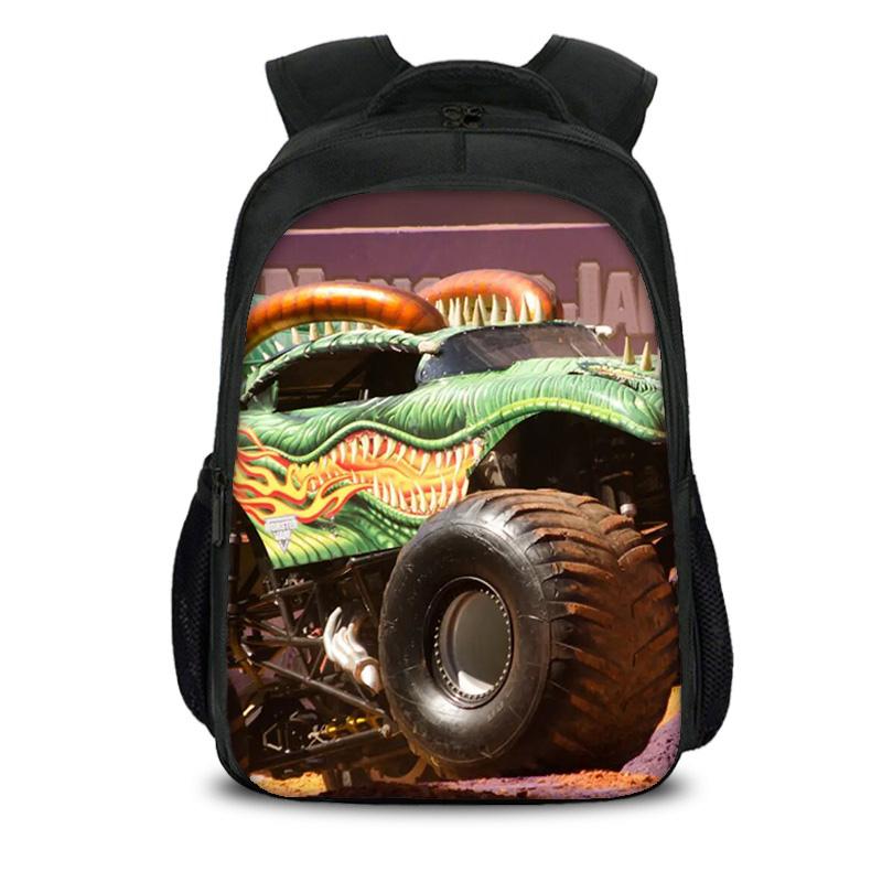 Двухслойный рюкзак Monster Jam с мультяшным принтом, новый тренд, для ученика, лучший спутник в кампусе, подарок на день рождения