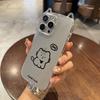 Простые линии котенок подходит для Apple 17 кошачьи ушки Air чехол для мобильного телефона IP16/15 милый 14 прозрачный 13 мягкий чехол