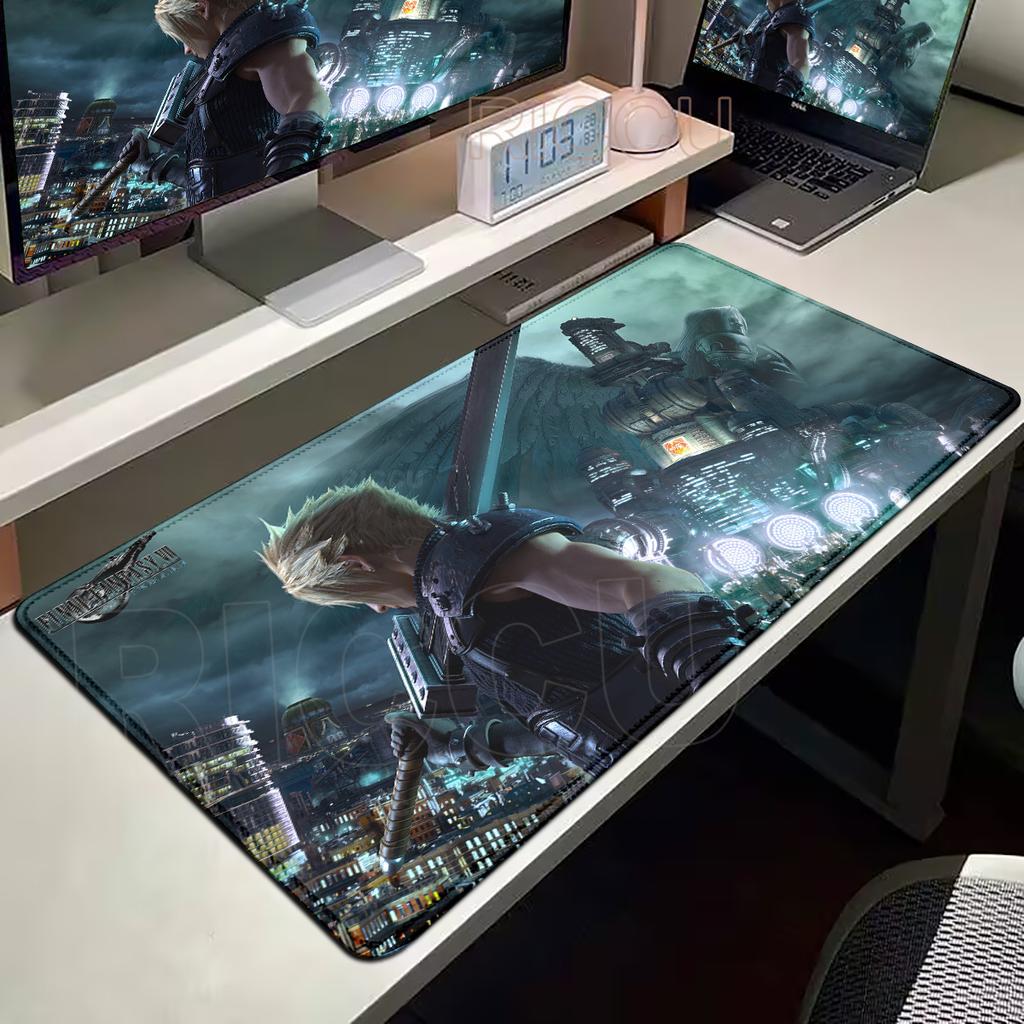 Final Fantasy 7 Large Gaming Mouse Pad HD Computer Mousepad PC Gamer Laptop Mouse Mat Office Mausepad XXL Keyboard Mat Desk Pad