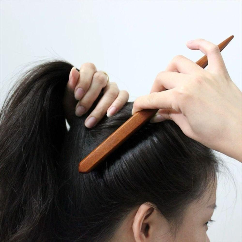 Wooden Handle Pointed Tail Comb Durable Boar Bristle Comb Fashion Fluffy Hair Beating Comb