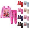 Children's Fashion Suit Skirt Round Neck Long Sleeve Top Pants