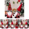 Charming Christmas Gnome Figurines With Cozy Plaid Hats Perfect For Festive Decorations
