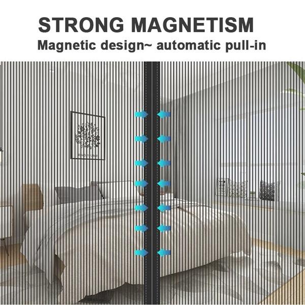 Антимоскитные насекомые, мухи, жуки, дверные шторы, сильный магнитный экран, портативная магнитная сетка, москитная сетка, автоматическое закрытие двери для домашнего летнего использования