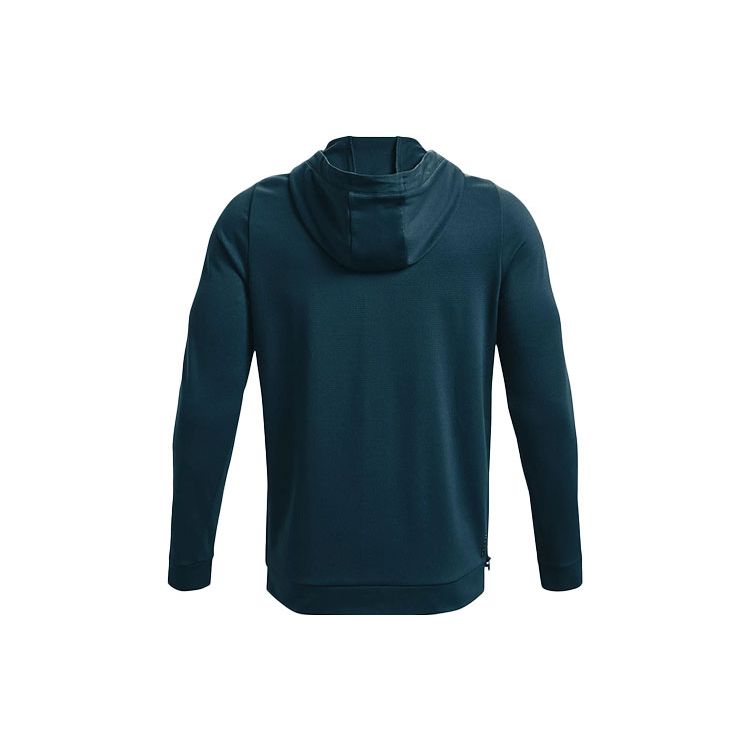 Under Armour Спортивная куртка с капюшоном Rush Series с логотипом, мужские топы, светло-серый, синий 1367770-413