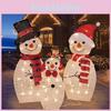 Snowman 2d Inserted Led Lights For Christmas Decor For Courtyard Parties Terrace