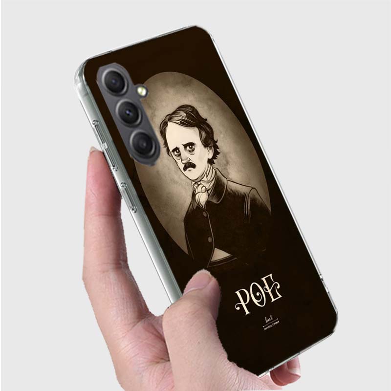 Edgar Allan Poe Phone Case for Samsung A16 A26 A36 A56 A17 A37 A57 A07 A06 A02S A03 A04S A05S Galaxy Note 20 10 A50S A71 A51 A31