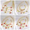 Fruit Series Strawberry Necklace Retro European Style Pitaya Chain Choker  Summer Fruit Party