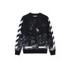 Off-White Starry Sky Fireworks Splatter Print Arrow Hoodie Men Hoodies Black OMBA003F176190309901