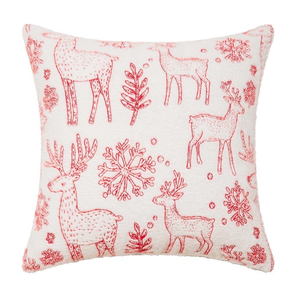 Рождественская наволочка в стиле INS из шенилла, жаккардовый чехол для подушки, гостиная/офис