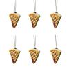 Christmas Ornaments 6pcs Plastic Hanging Decor Car Plane Kids