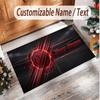 Personalized Crystal Velvet Carpet Atletico Madrid FC Pattern Non Slip Floor Rug