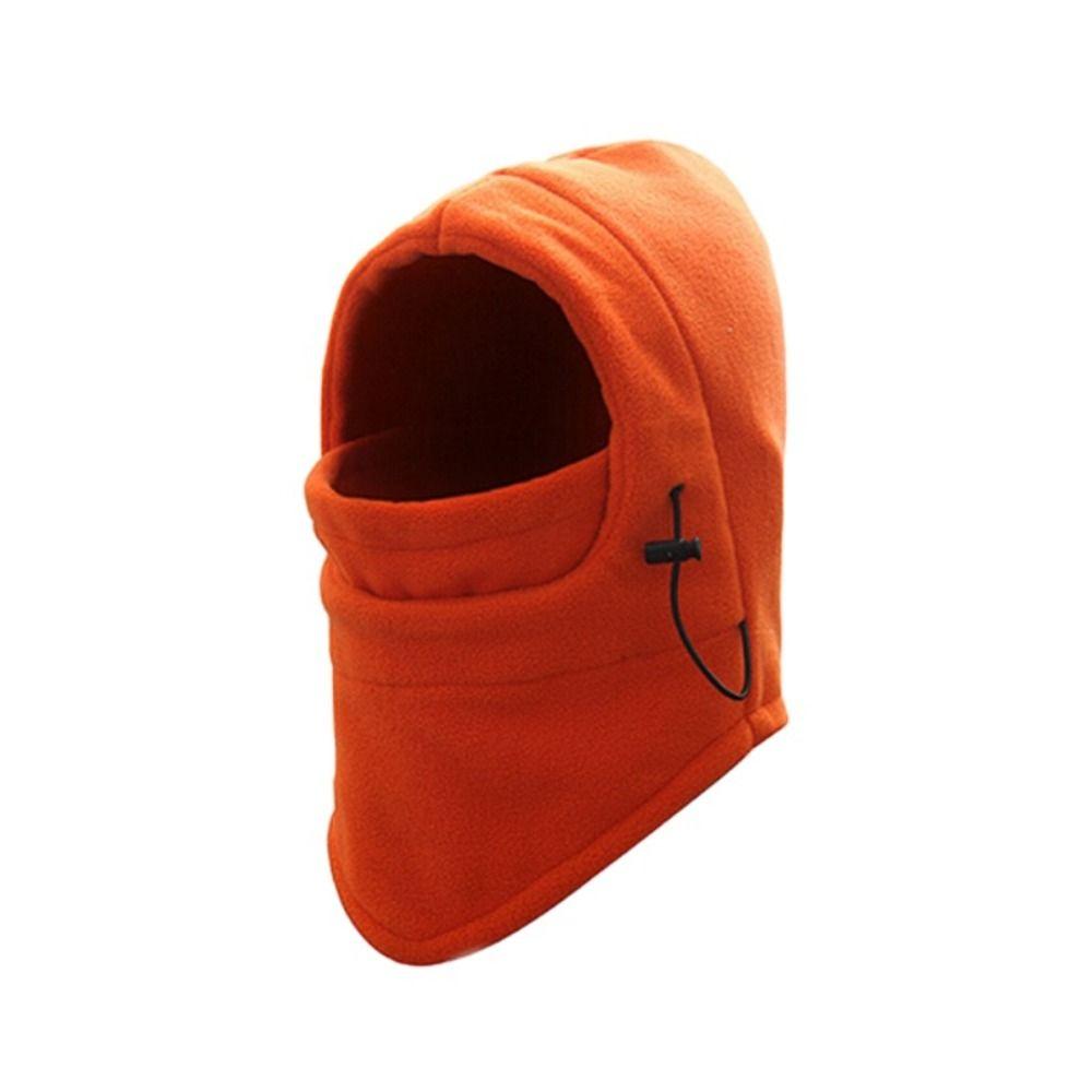 Protection Skullies Scarf Fleece Mask Outdoor Beanies Hat Women Winter Cap Pullover Cap Hooded Hat