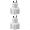 2 Pieces Gu10 To Adapter Lightweight Ceramic Socket Converter