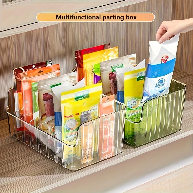 1pc Spice Storage Box, Versatile Kitchen Organizer for Condiments, Snacks & Small Items - Ideal for Countertop Use, Removable Separation Spice Rack