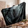 Warm Flannel BlanketPredator Soft Cozy Throw Blanket for Bedroom Couch