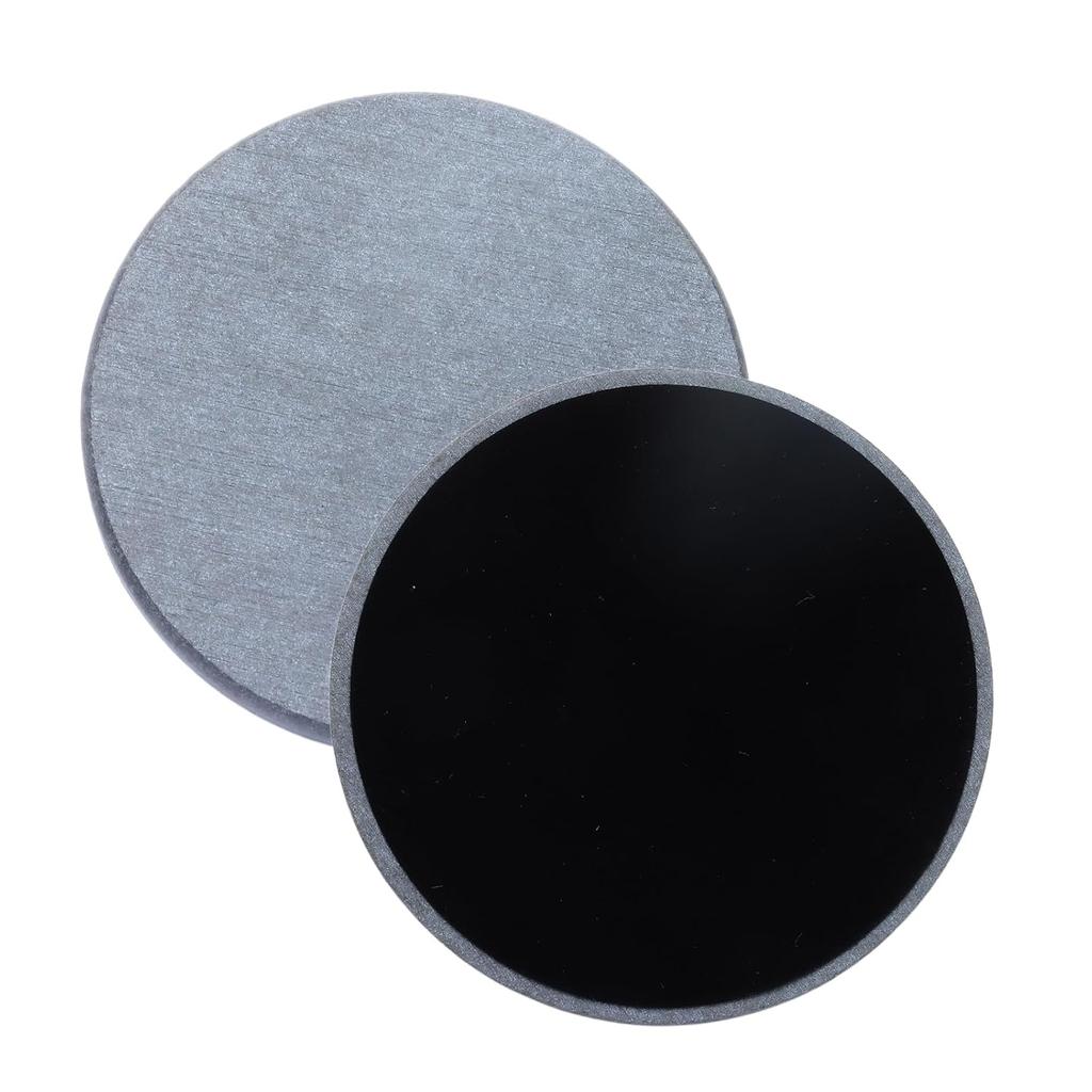 Azhou diatomaceous earth coasters set 2 velvet back round light gray