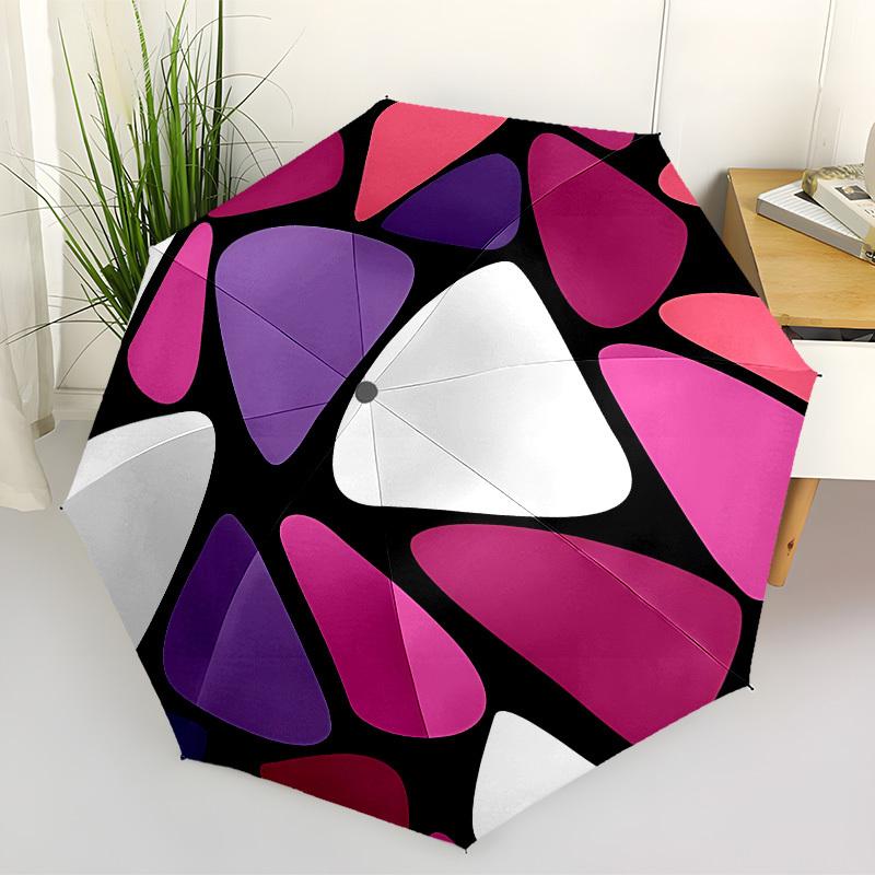 1pc Abstract Pattern Automatic Open/Close Umbrella, Formal Events - Ideal Gift for Family or Friends, Outdoor Accessory yy251211188