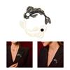 2pcs Chic Cartoon Fish Brooches Lovely Breastpin Pins for Jackets and DIY Crafts Handmade Lapel Pin Fashionable Badge