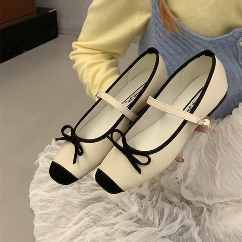 Bailamos 2025 Женские туфли на плоской подошве с квадратным носком, неглубокие мягкие туфли-балетки, женские балетки-лоферы, классические женские повседневные туфли для платья