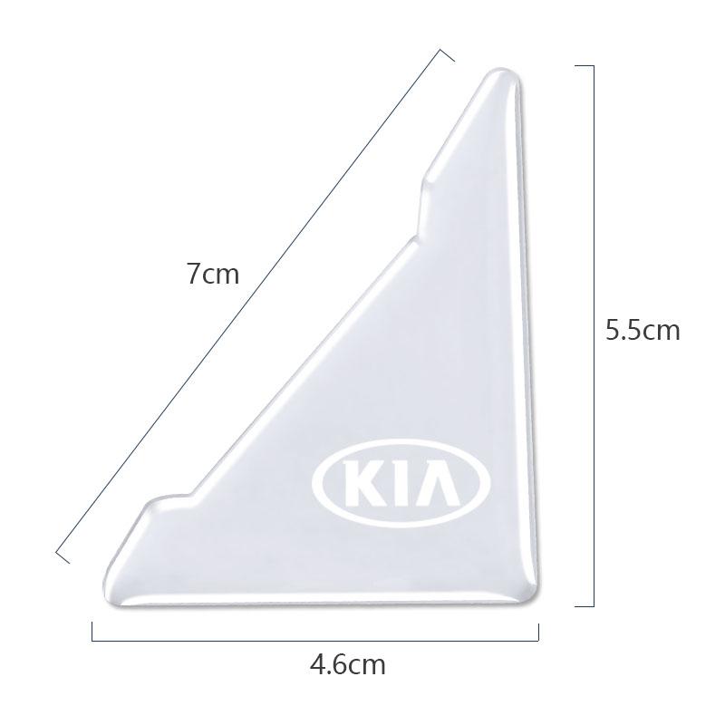 AEV5 4Pcs Car Door Silicone Buffer Sticker Anti Collision Scratch For Kia KN GT-Line KN Sportage Ceed Rio Picanto Sorento Soul Cerato