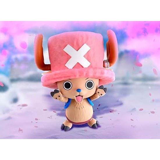 НАРОДЫ ТАМАШИИ SH. Figuarts ONE PIECE Тони Тони Тони - Остров Барабанов Приблизительно 75 мм ПВХ АБС Окрашенная Подвижная фигурка