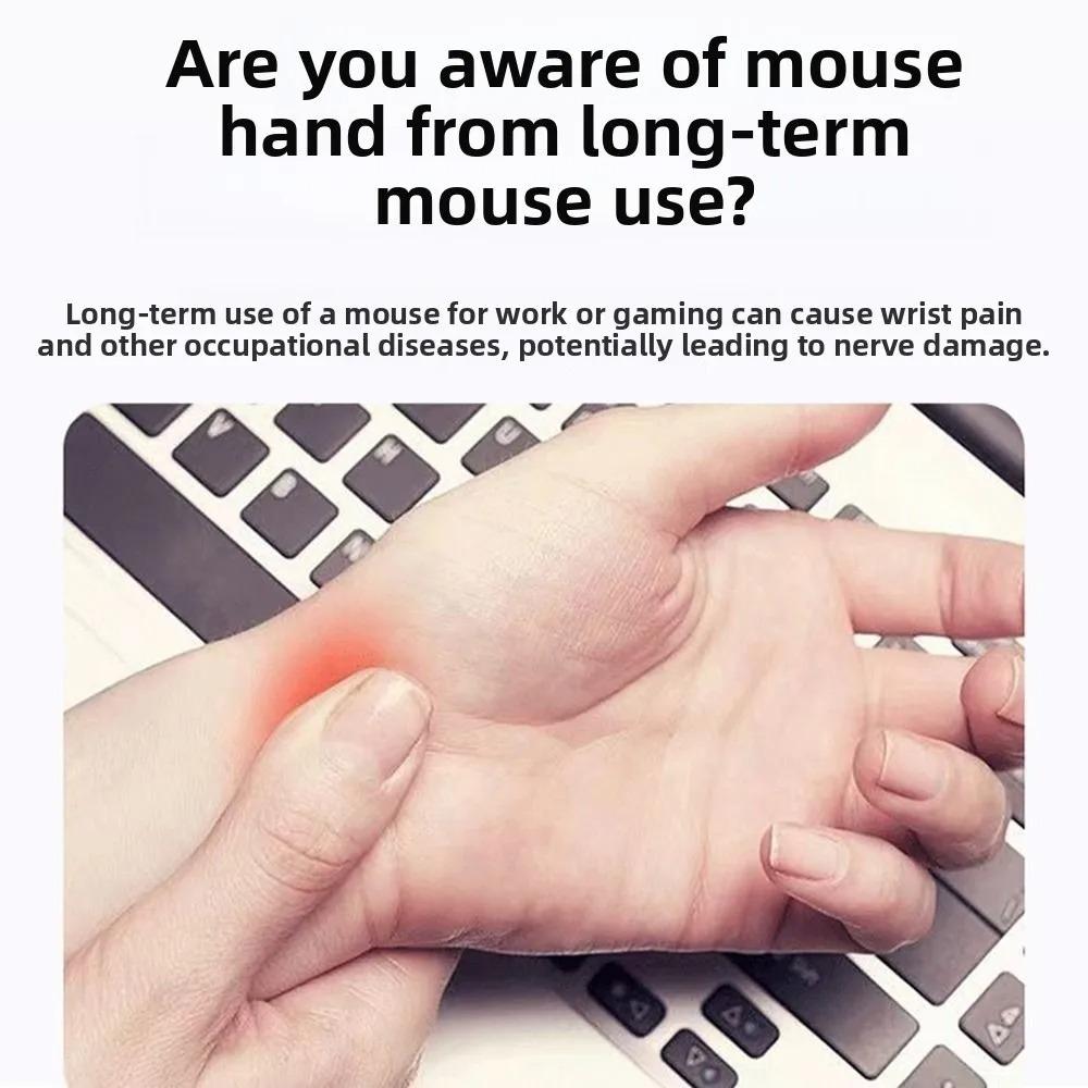 Ergonomic Wrist Rest Mouse Pad Keyboard Set Curved Support Base Office Home Pain Relief Typing