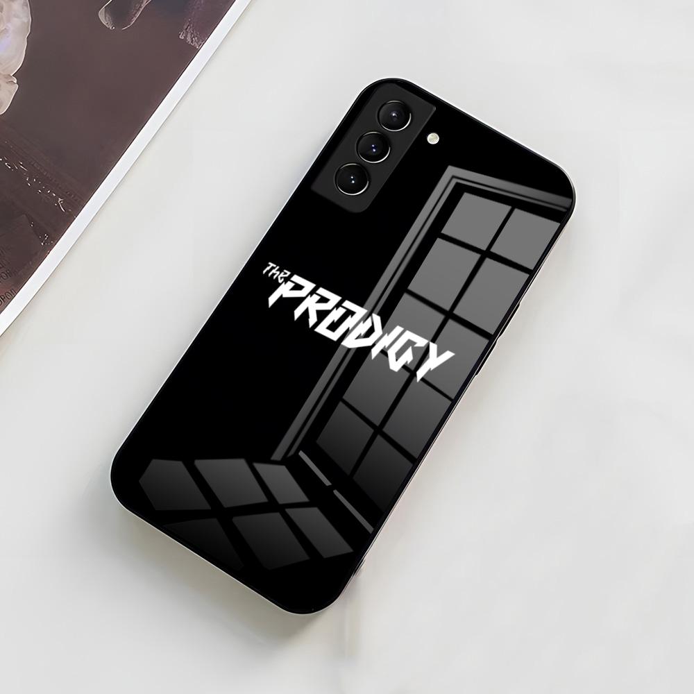 Чехол для телефона с логотипом артиста The Prodigy для Samsung A56 A36 A26 A16 A15 A25 A35 A55 A14 A34 A24 A54 Стеклянный чехол