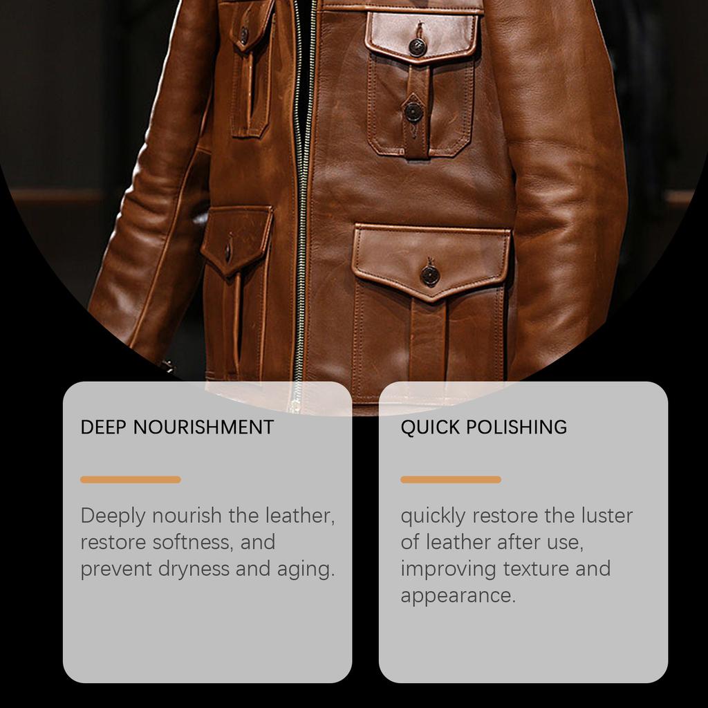 JAKEHOE Leather Care Oil Spray Leather Sofa Boots Leather Jacket Stain Removal Maintenance Renovation Care Oil