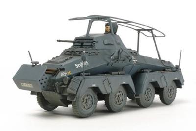 Tamiya 1/48 Серия военных миниатюр №. 74 Немецкий армейский 8-колесный бронеавтомобиль Sd.Kfz.232 Пластиковая модель 32574