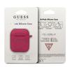 Etui do AirPods 1 Guess Silicone Glitter Fuksja