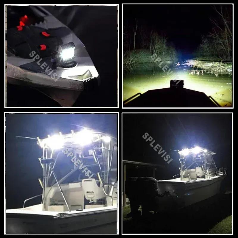 12V Led Boat Lights Deck Dock Marine Light Lamp P67 Waterproof for Boat Pontoon T-top Light Headlight Spreader Navigation Light
